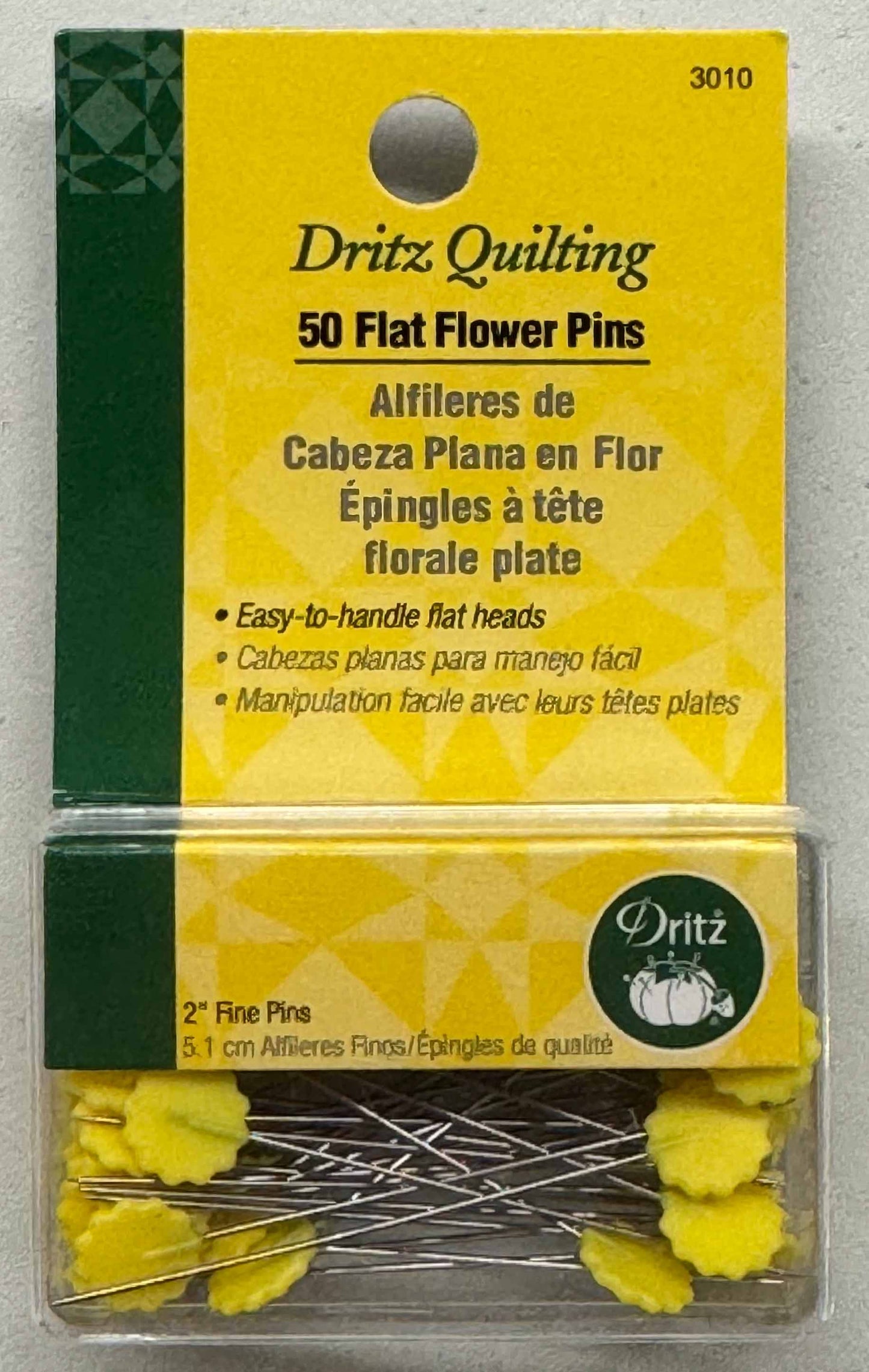 Dritz flat flower pins