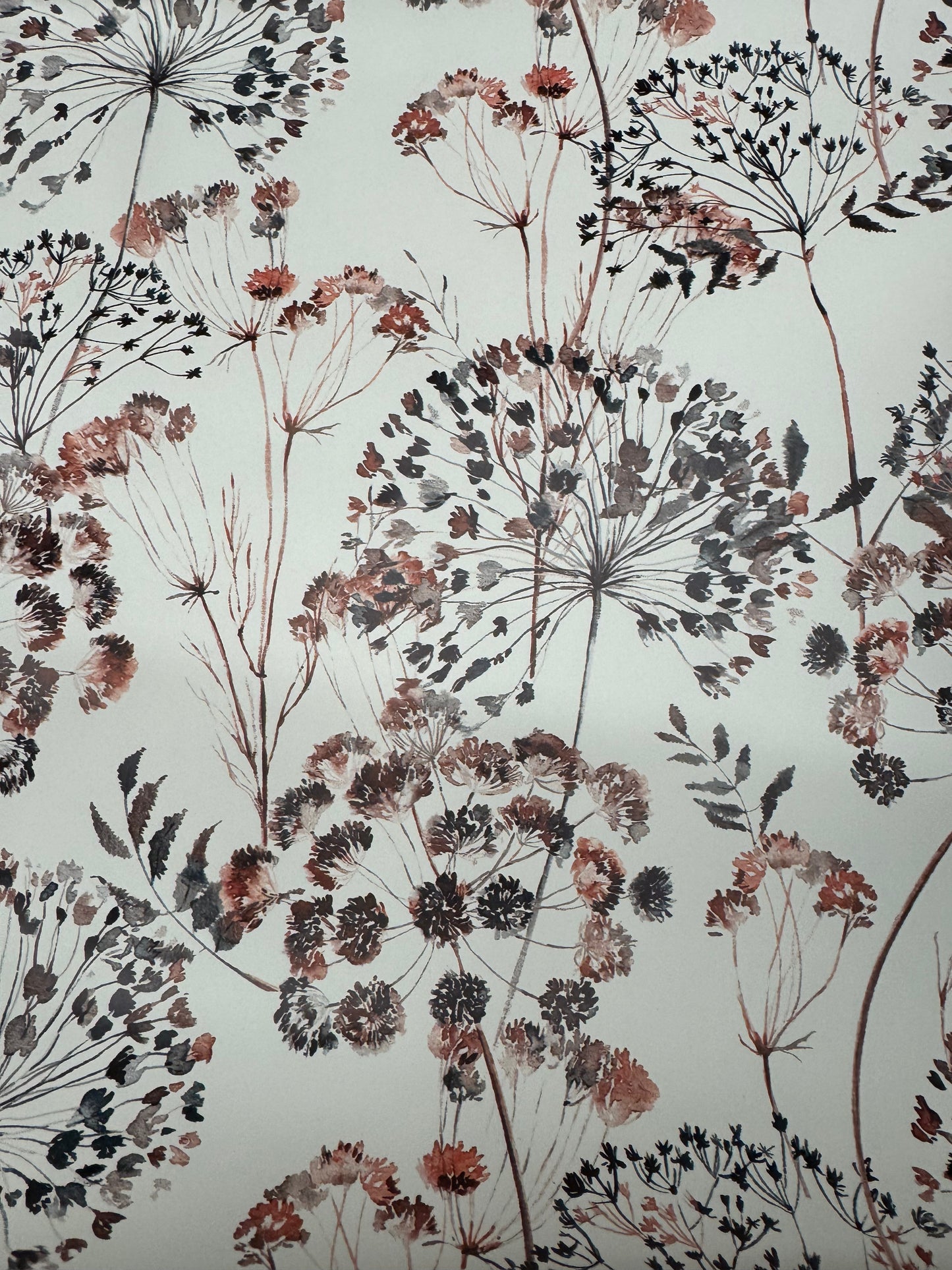 Misprint Alchemy floral faux leather vinyl printer error