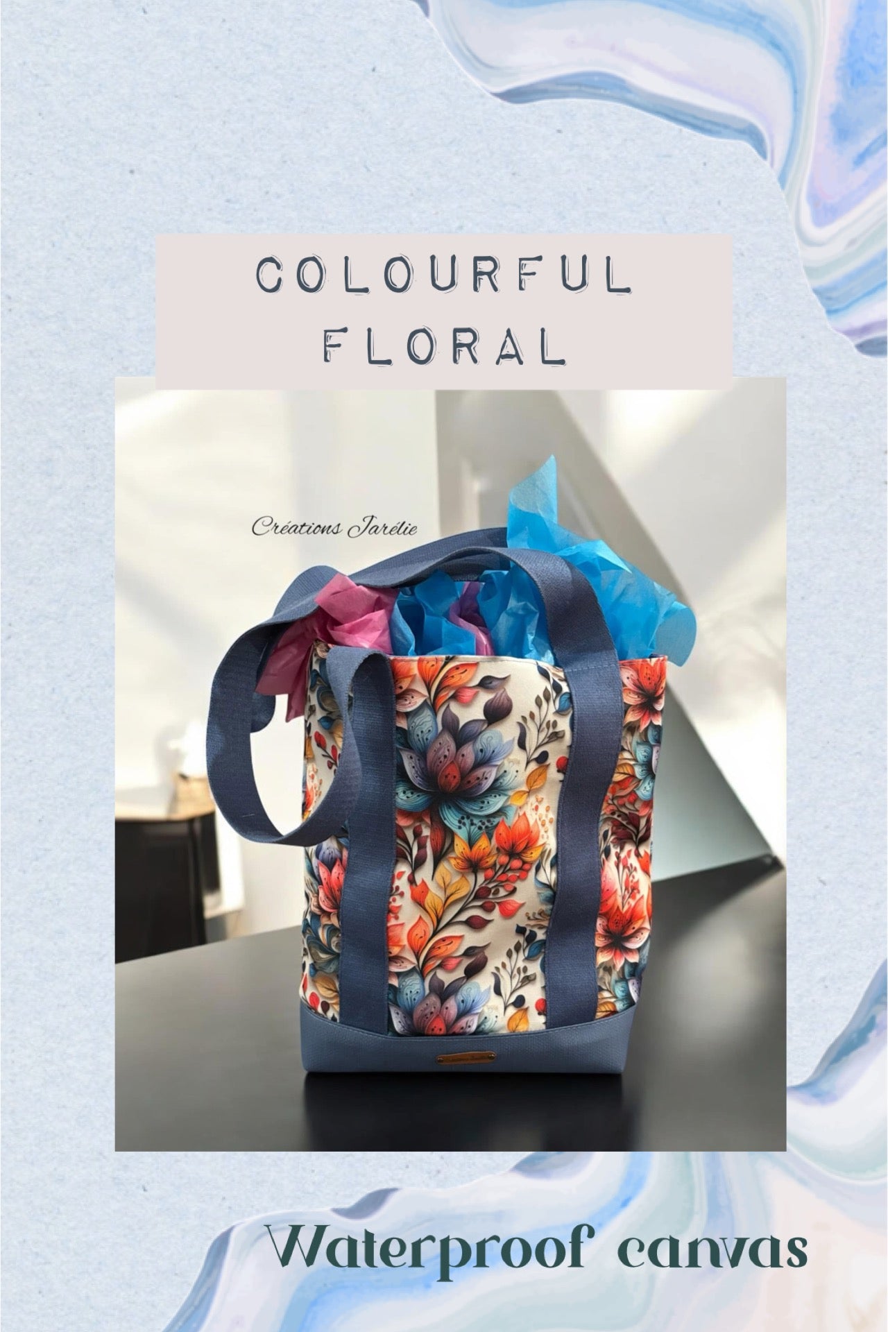Colourful floral round 23 retail