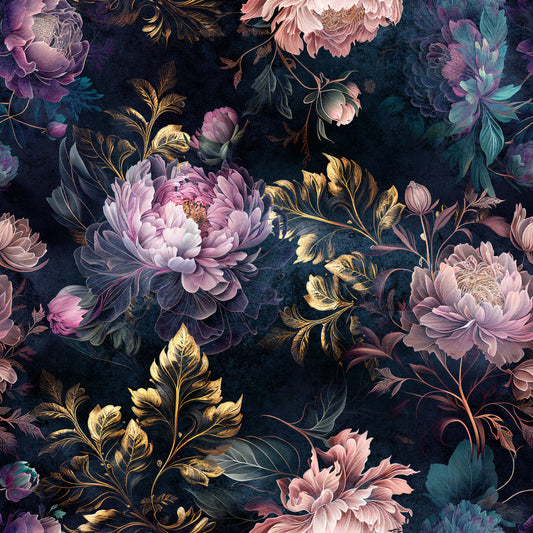 Night peonies preorder round 30.5