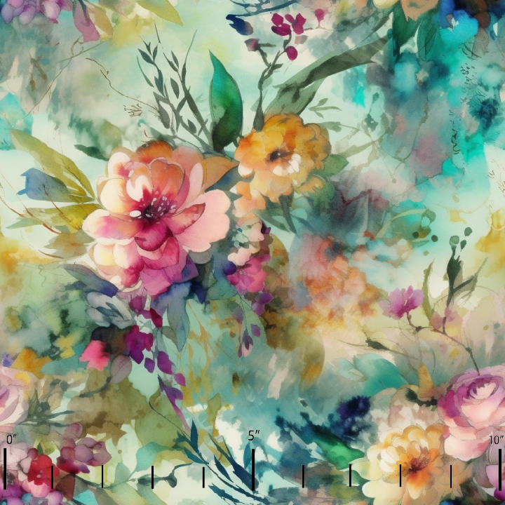 Painted floral preorder round 33.5