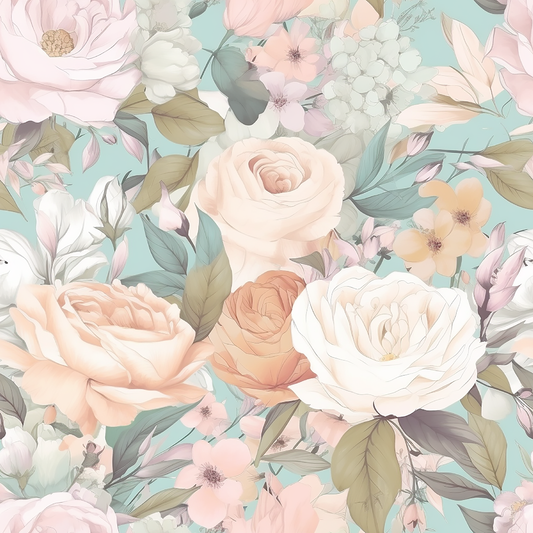 Soft floral round 28 retail