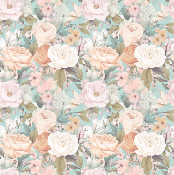 Soft floral round 28 retail
