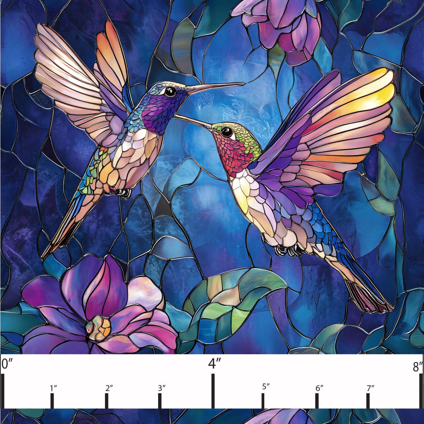 Stained glass hummingbirds preorder round 34
