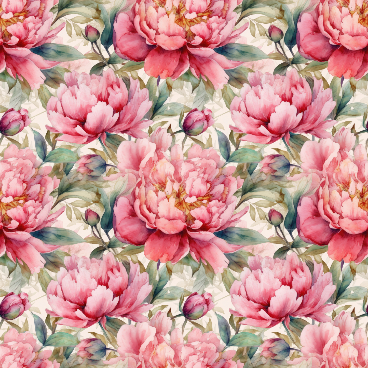 Watercolour peonies preorder round 37.5 retail