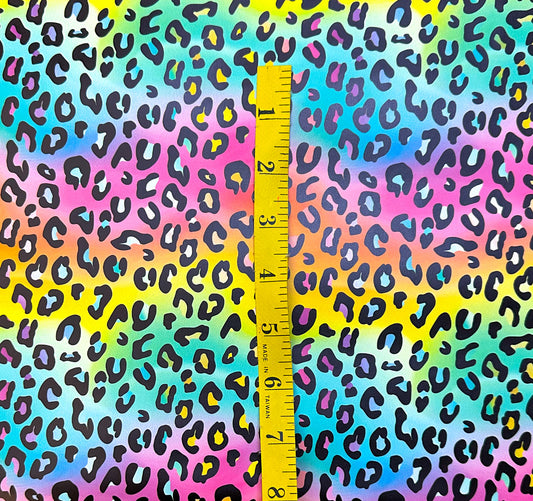 Colourful leopard vinyl