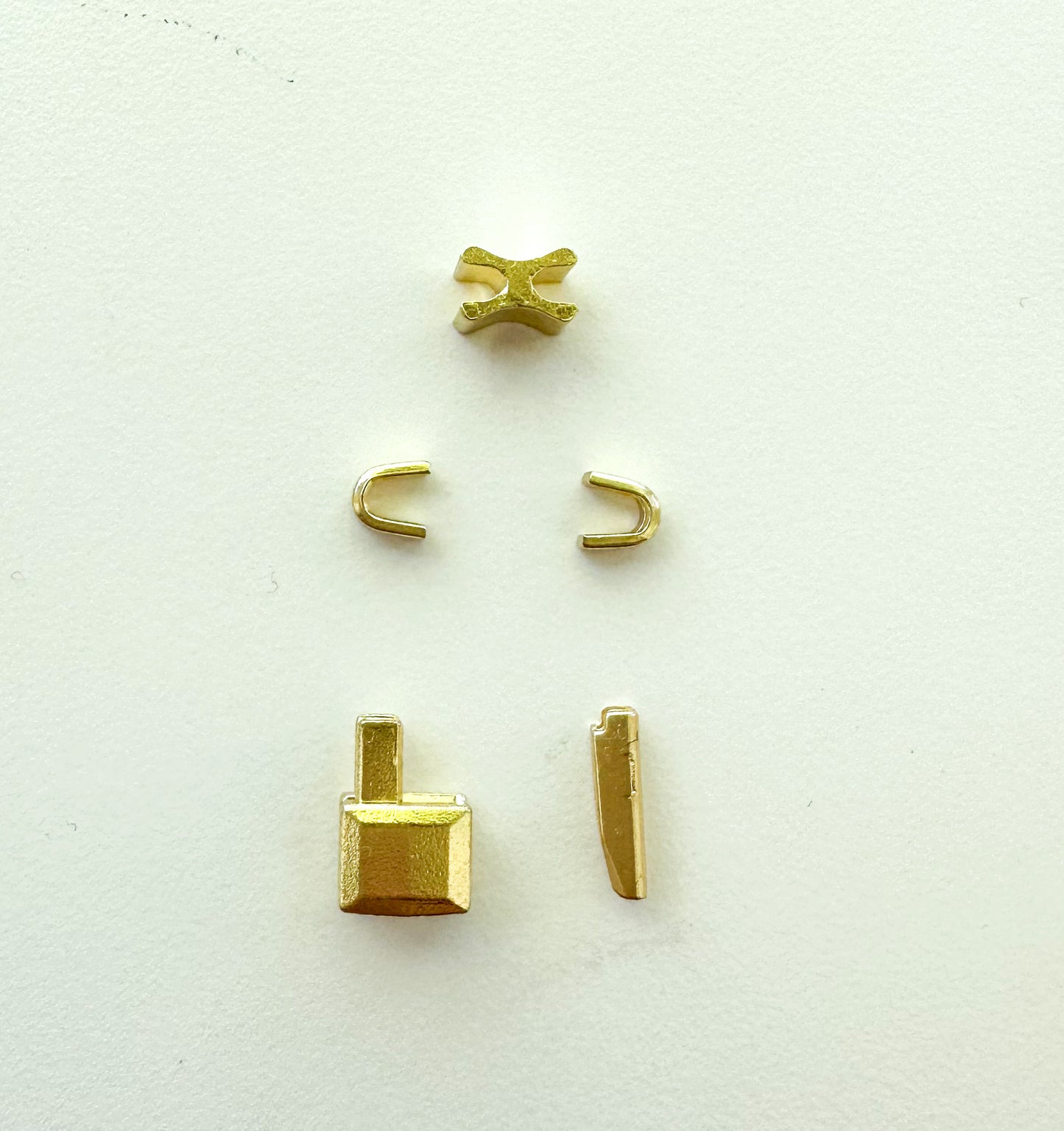 Zipper stoppers hardware-top and bottom sets