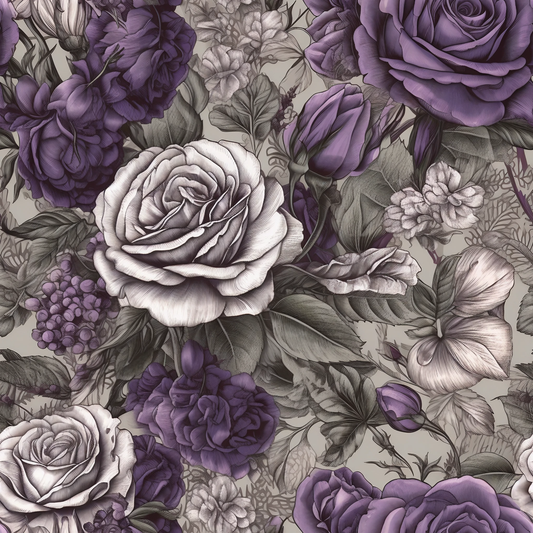 Violet roses preorder round 30.5