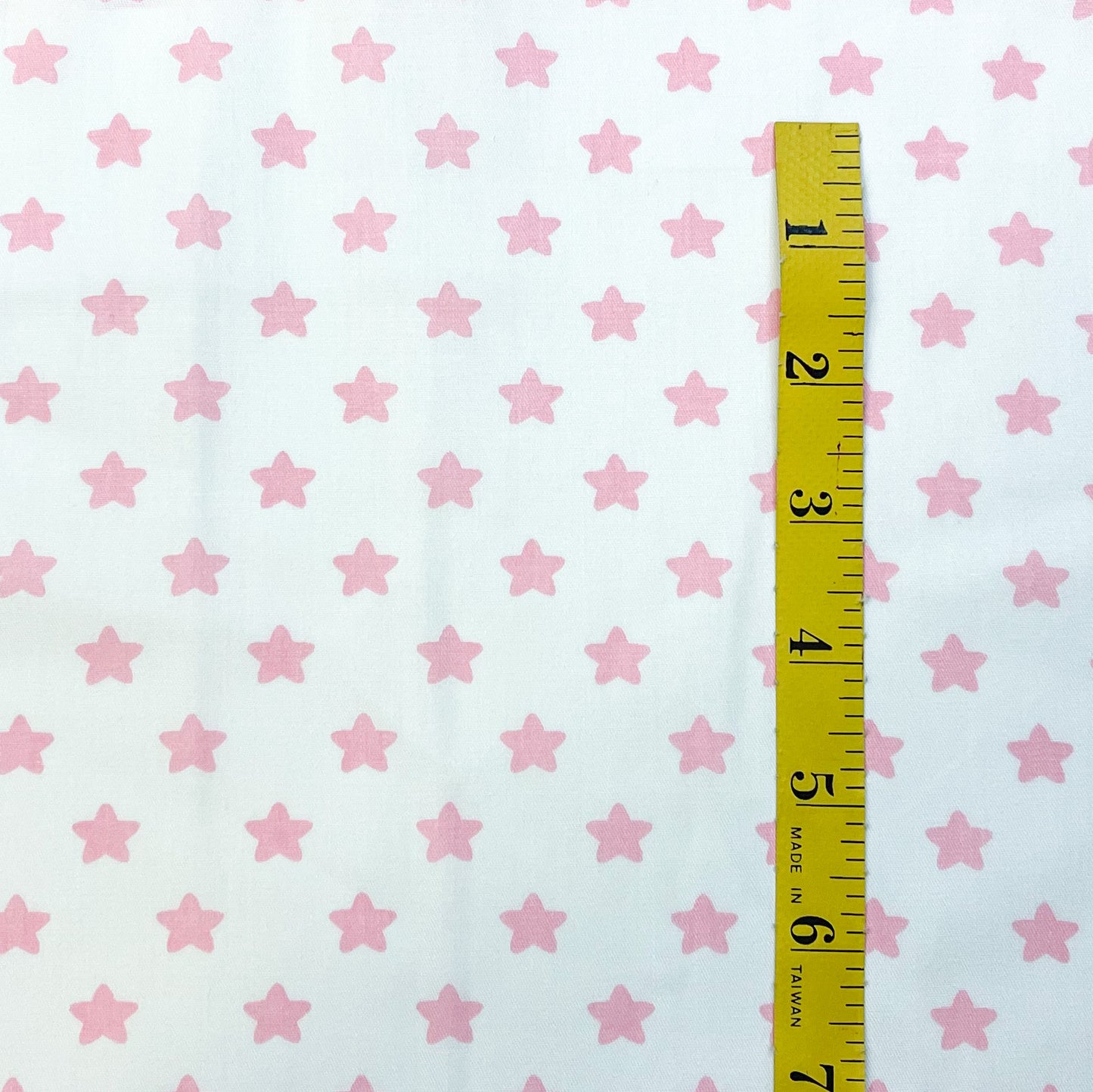 Pink stars on white