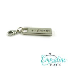 Emmaline brand Zipper pull “Handmade”