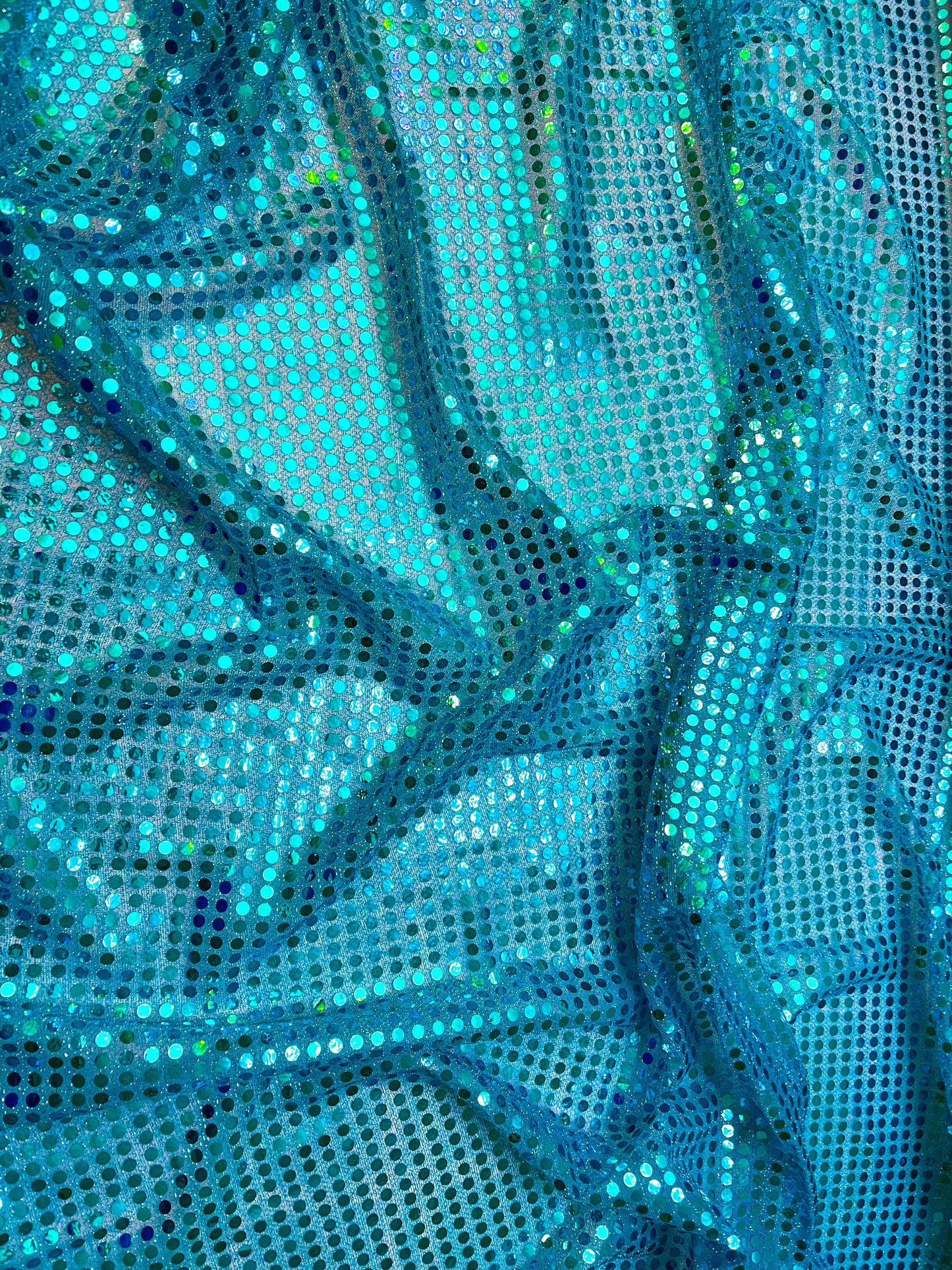 Clearance -blue circle sequins precut