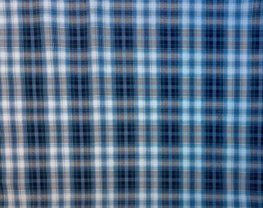 Plaid-dark blue