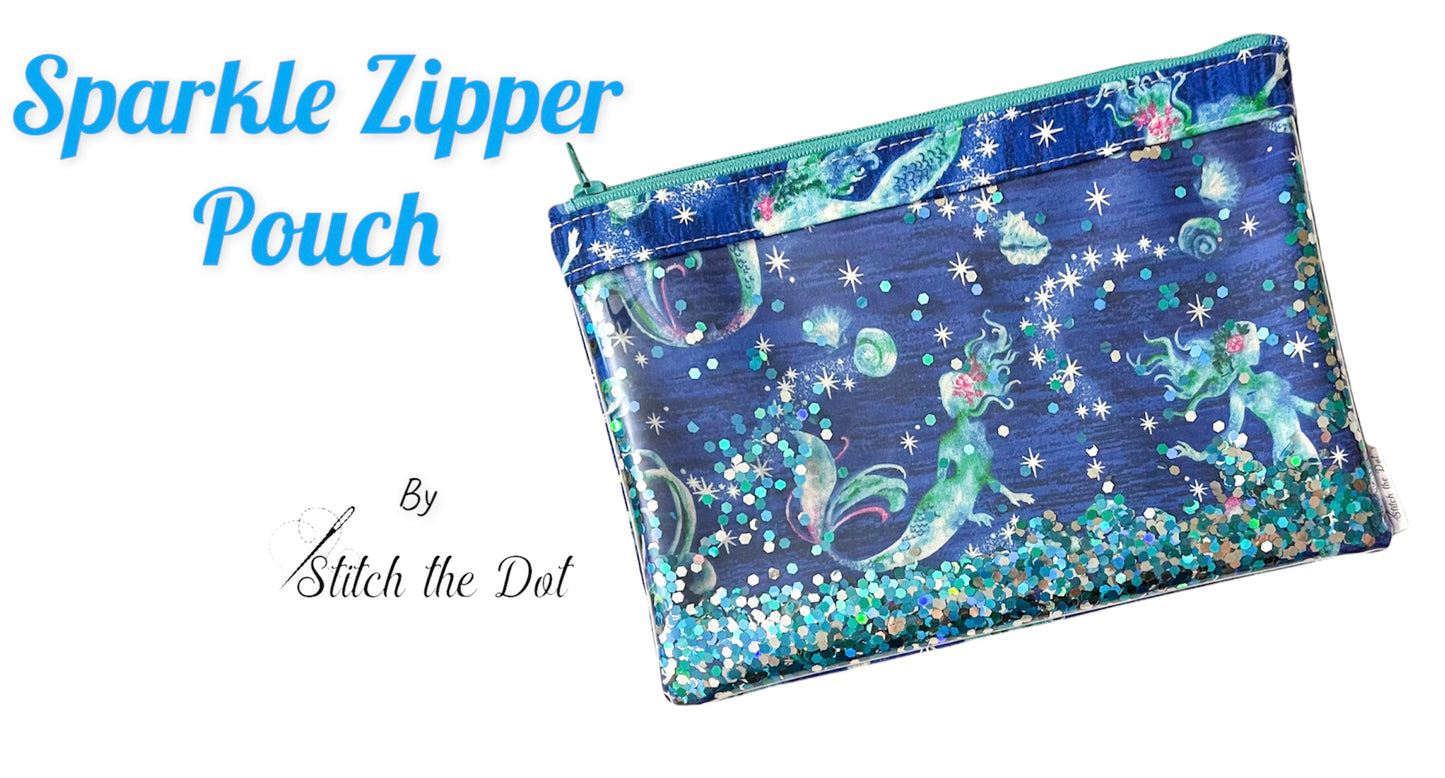 Sparkle Zipper pouch digital pattern