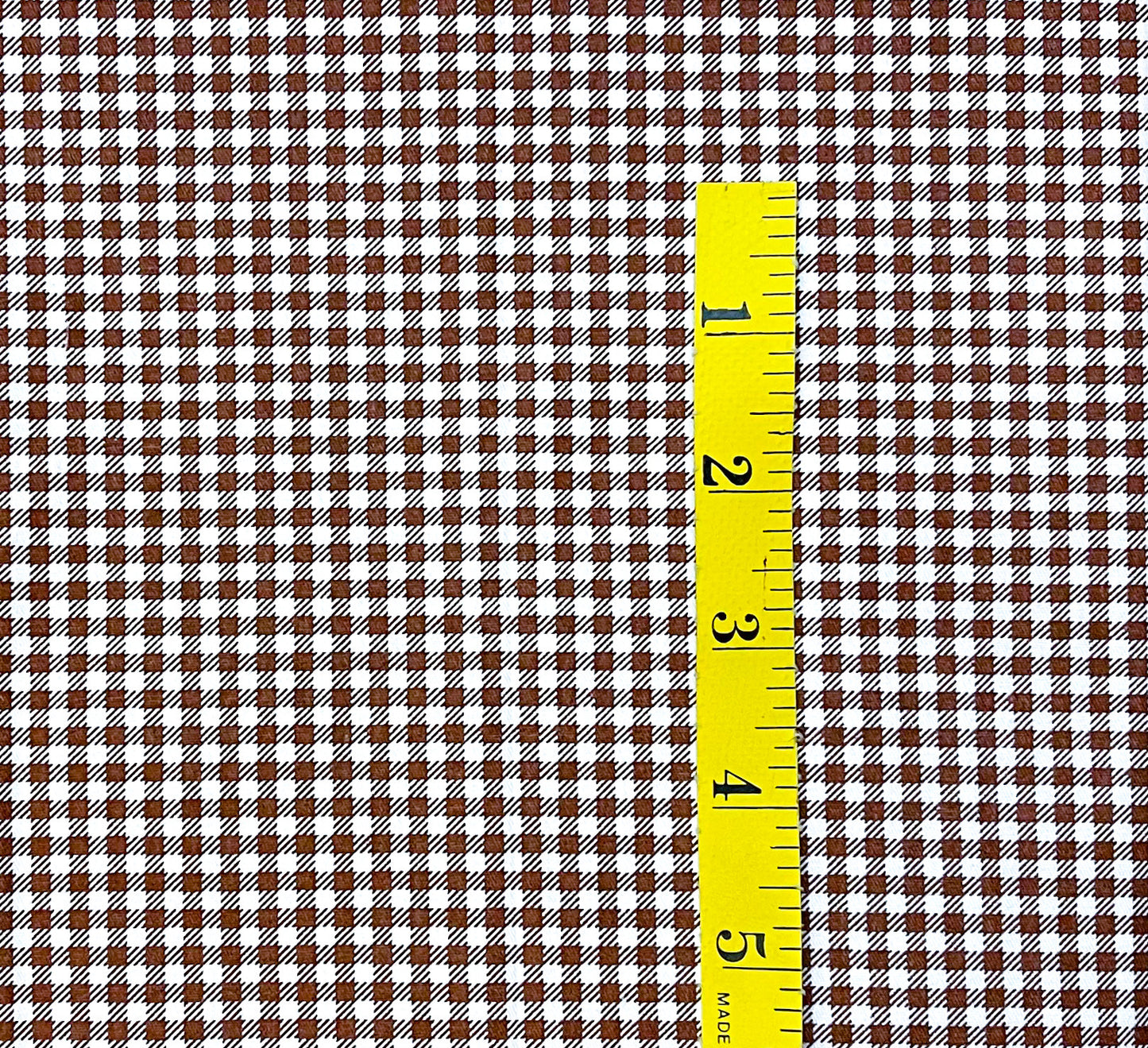 Brown gingham