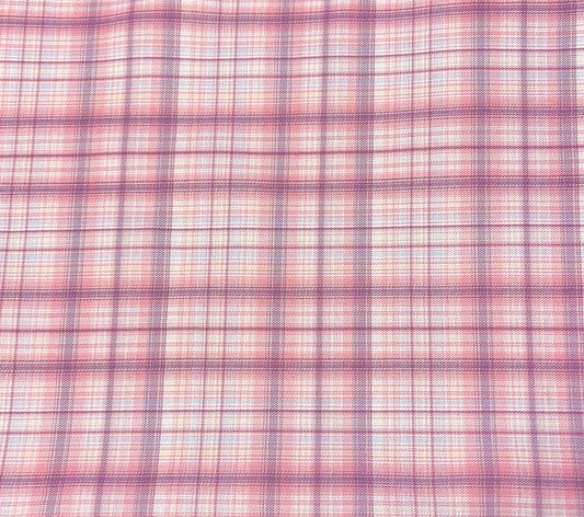 Plaid-pink and grey