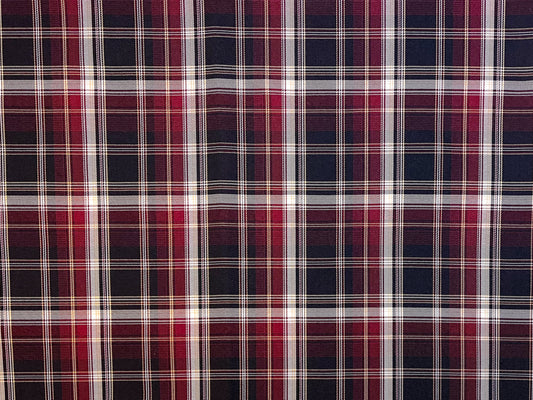 Plaid-burgundy