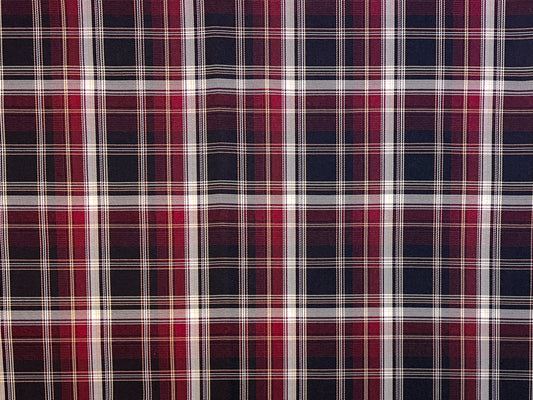 Plaid-burgundy