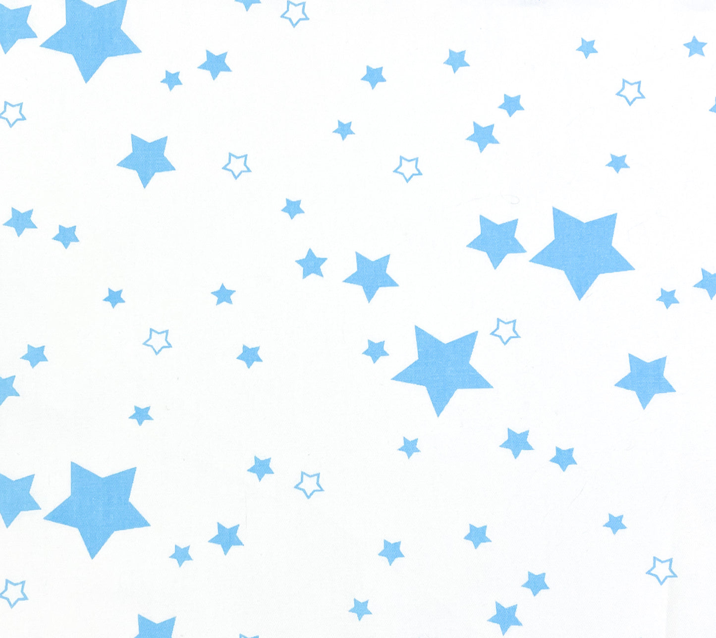Light blue multi stars on white
