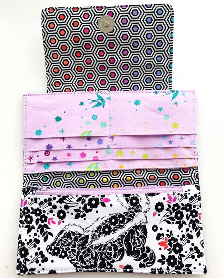 Skinny wallet digital pattern