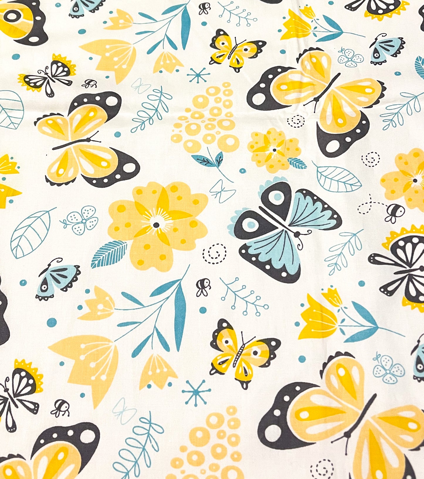 Yellow and blue butterflies