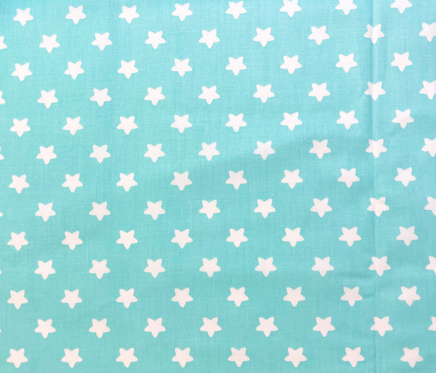 White stars on aqua