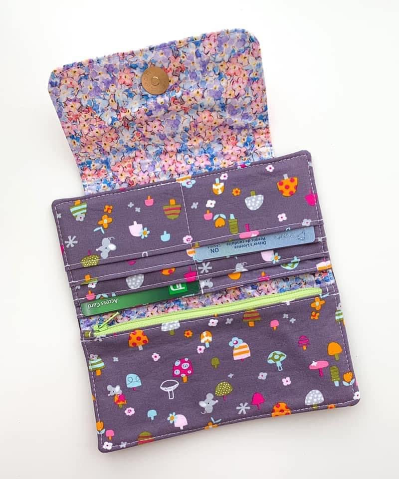 Skinny wallet digital pattern