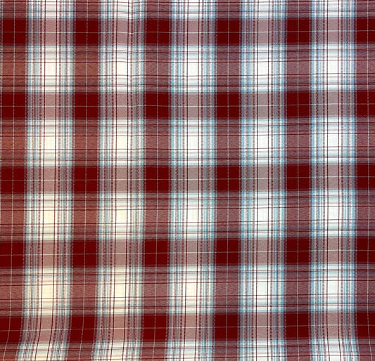 Plaid-dark red