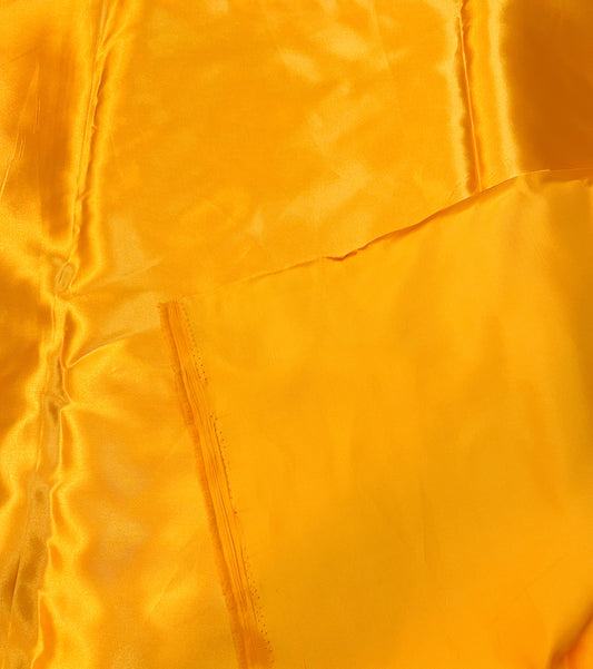 Clearance -golden yellow satin silk yardage