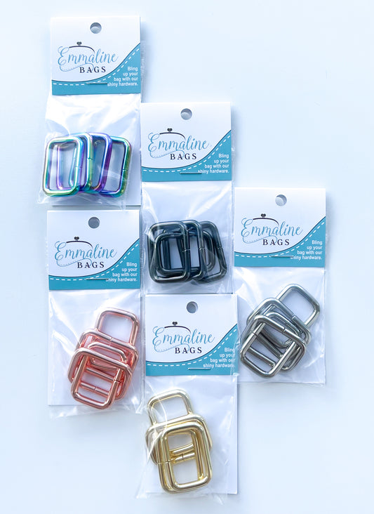 Emmaline brand Rectangular rings (4 pack) 1” (25mm)