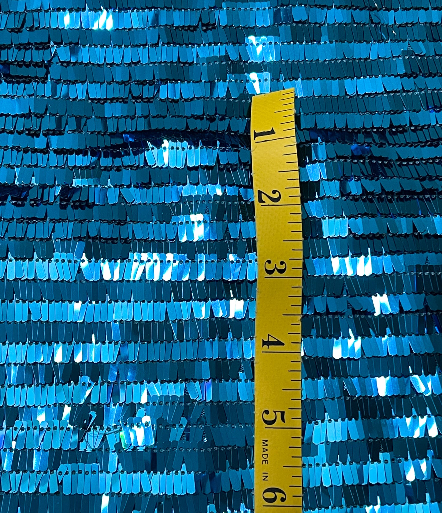 Clearance -blue sequins-yardage