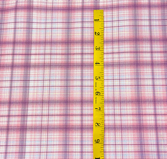 Plaid-pink and grey