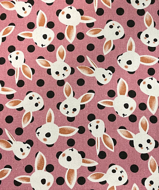 Bunnies on purple 12oz canvas