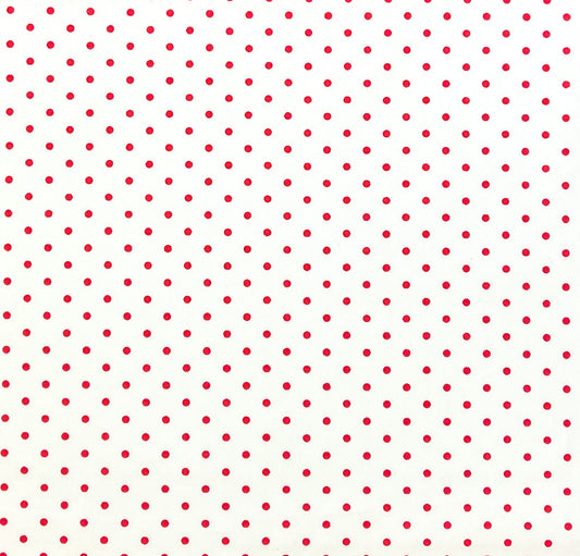 Red dots on white