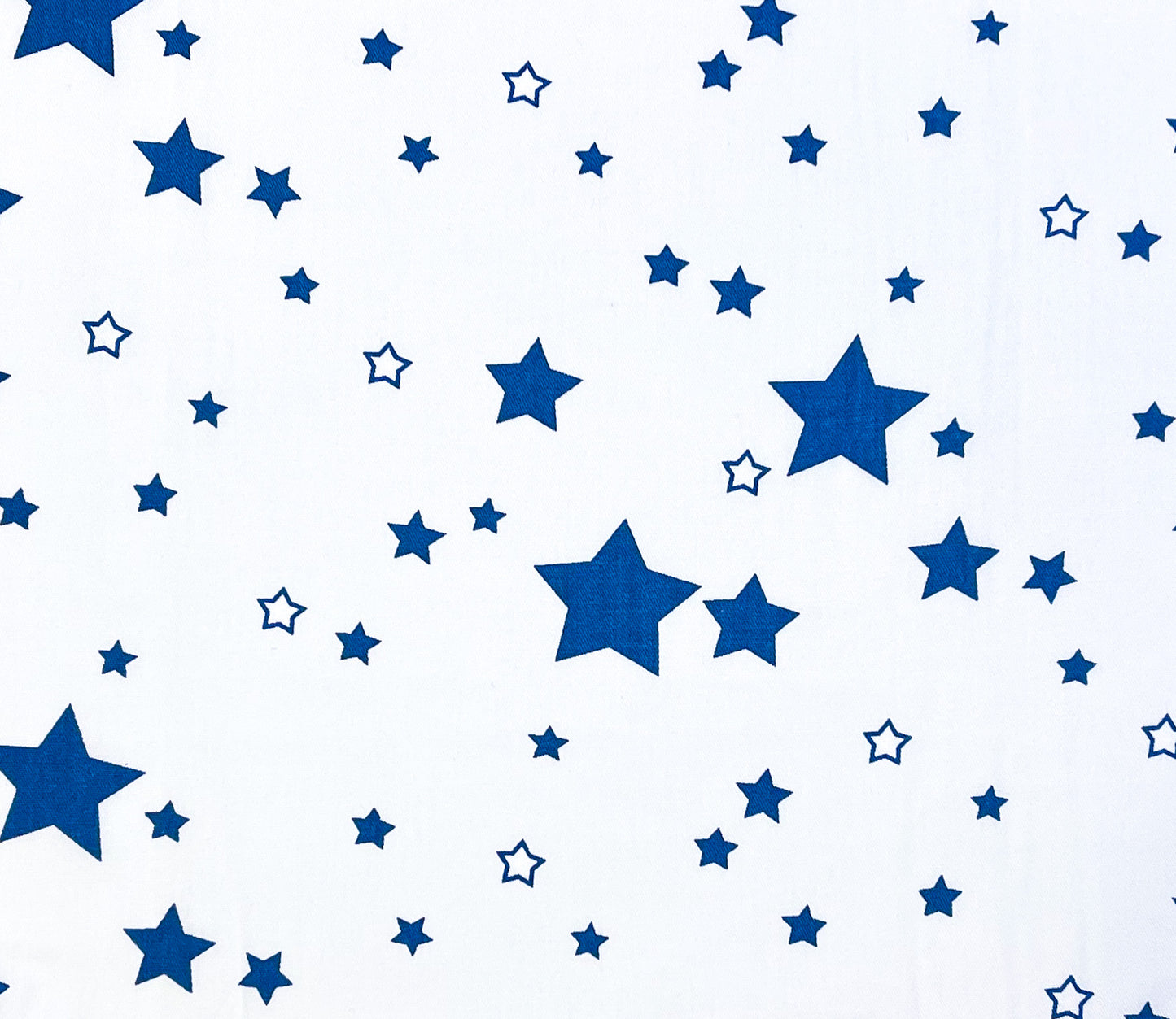 Navy multi stars on white